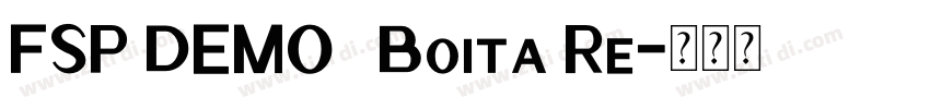 FSP DEMO   Boita Re字体转换